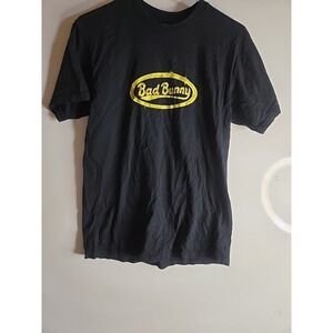 Bad Bunny El Ultimo Tour Del Mundo Official T-Shirt Black Size Medium